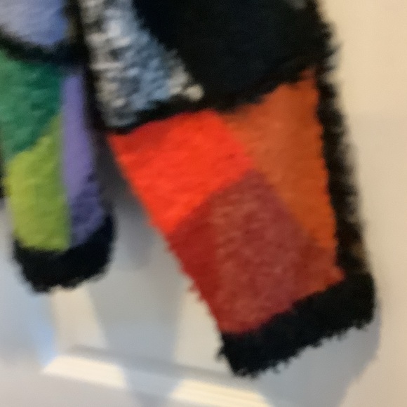 Multicolor‎ Patchwork Teddy Jacket - Picture 6 of 8